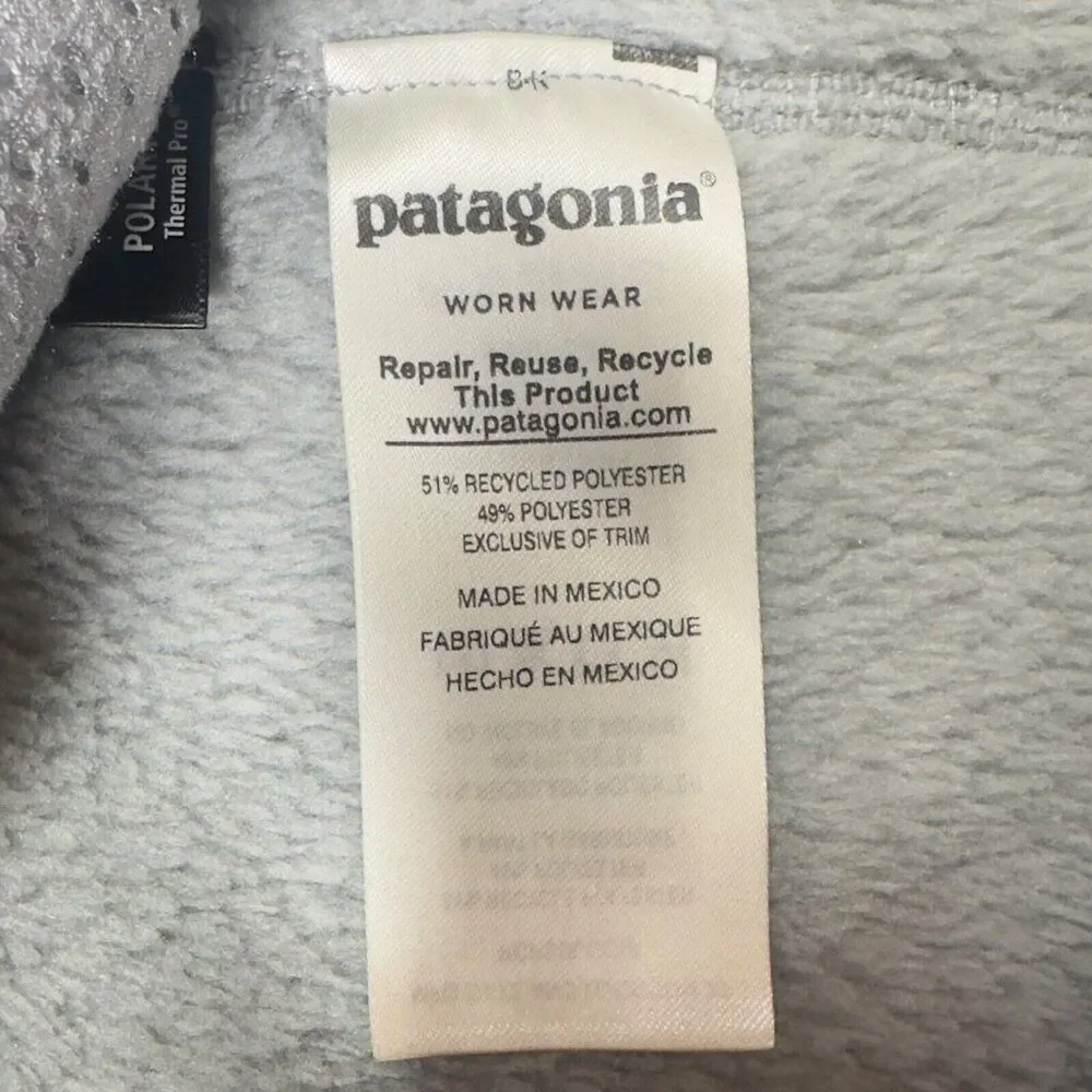 Patagonia Synchilla‎ Women’s Size Medium Gray Fleece Snap Pullover